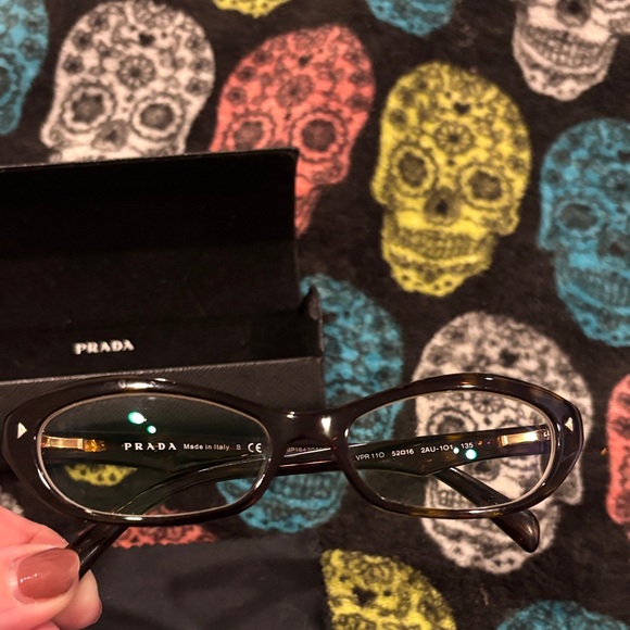 Prada tortoise Eyeglasses with Case - Picture 2 of 7
